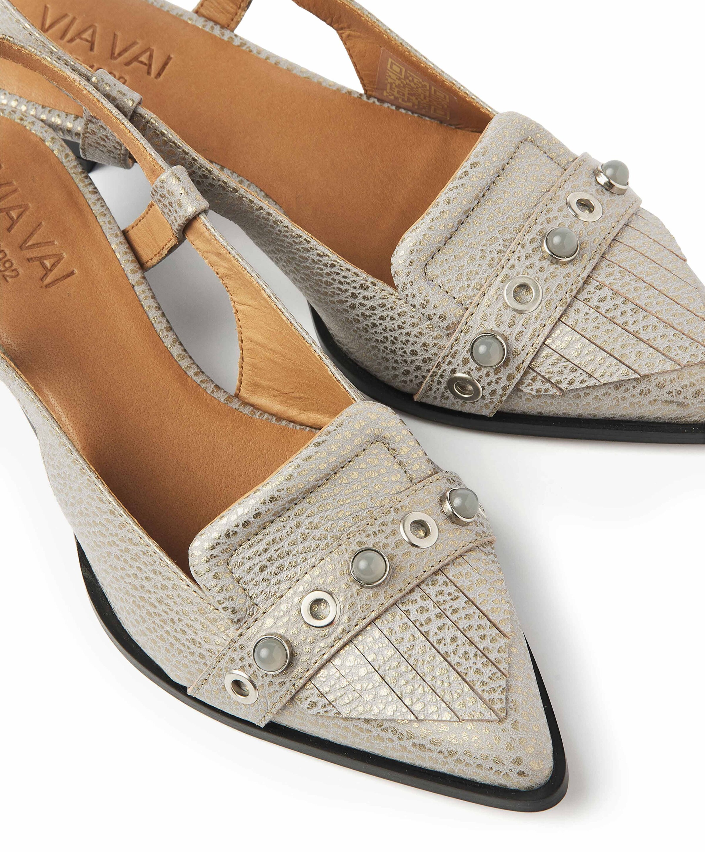 VIA VAI Lea Aileen dames slingbacks beige