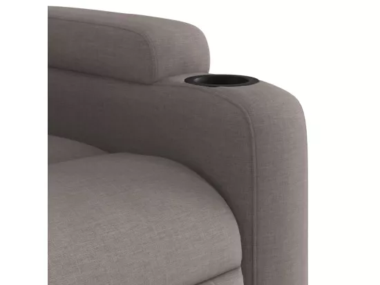 Fauteuil inclinable électrique Taupe Tissu