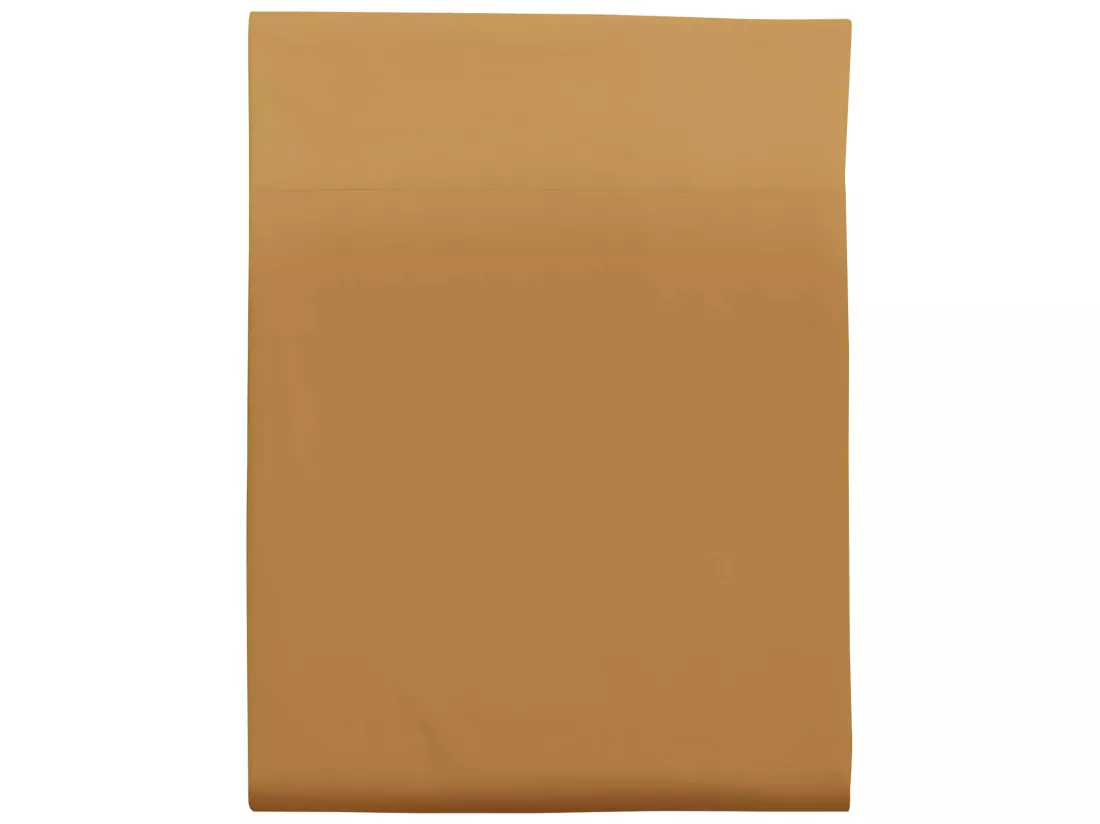 Drap plat curry 100% coton biologique 270x310 cm