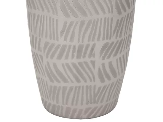 Vase en céramique argentée 15x15x29,5h