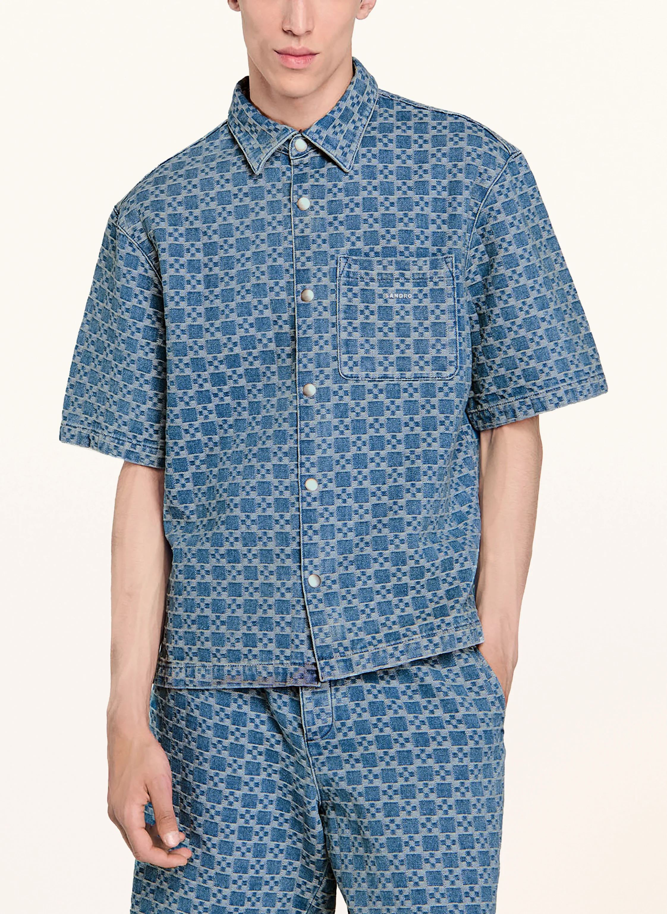 SANDRO Jeanshemd Comfort Fit