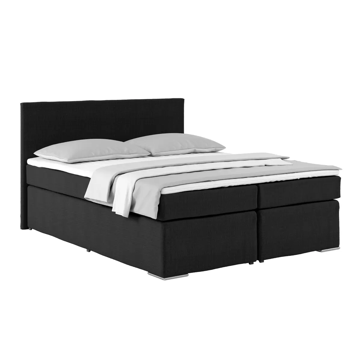 Boxspringbett Nero 160 x 200 Schwarz