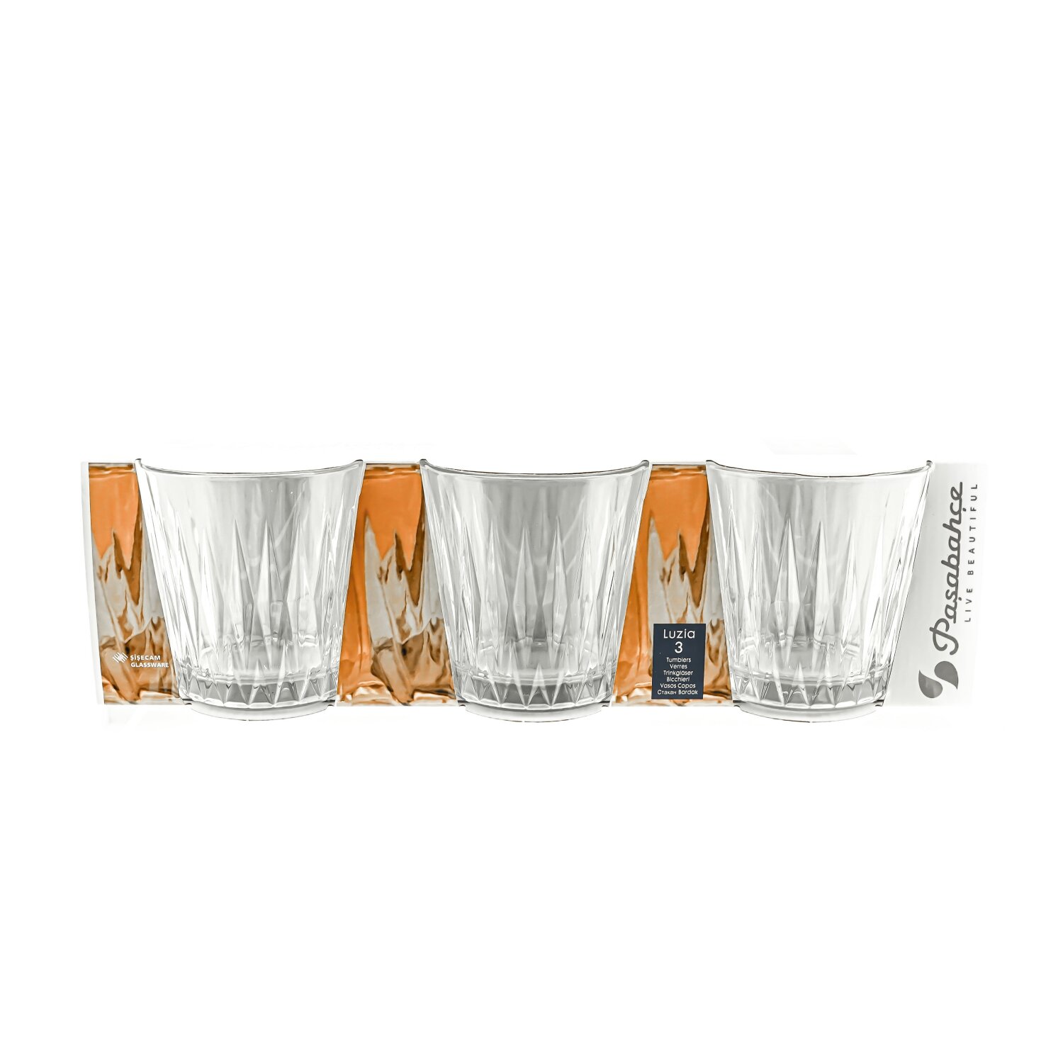 3er set glas Wasserglas