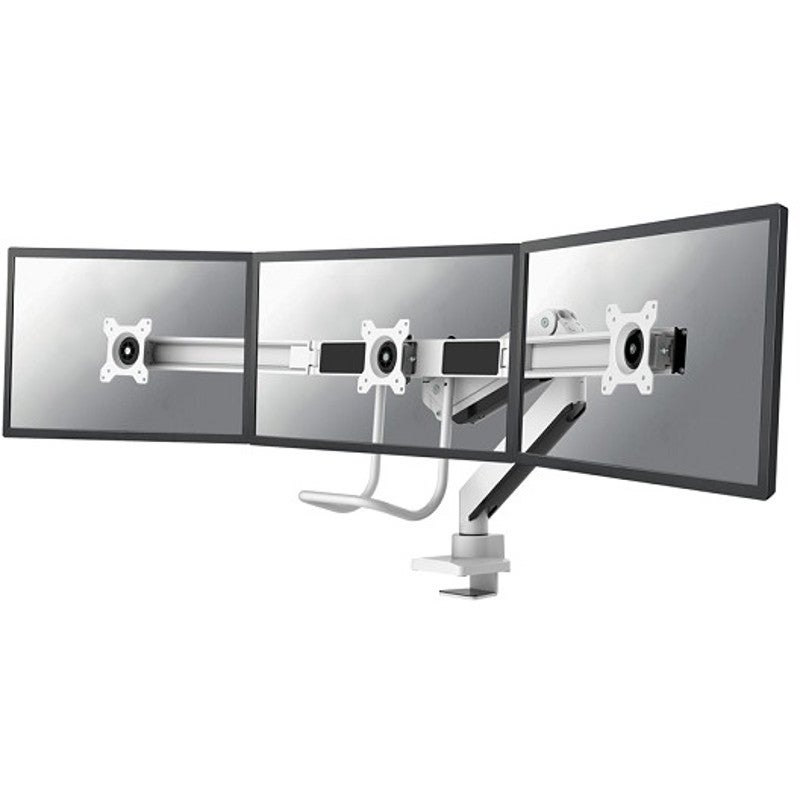 Neomounts NM-D775DX3WHITE bureausteun voor 3 flatscreens
