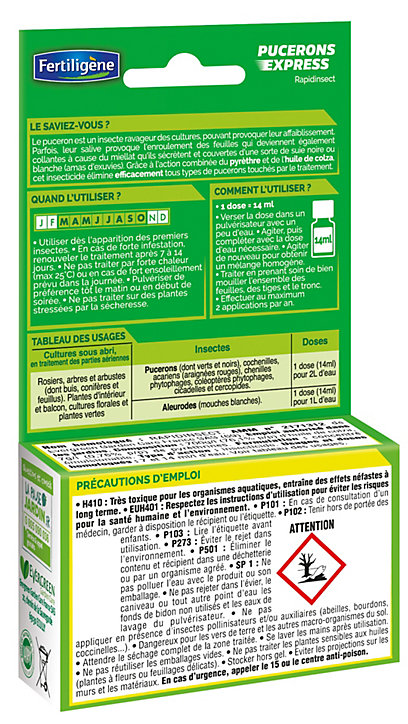 Rapid'insectes pucerons FERTILIGENE 3 x 14ml
