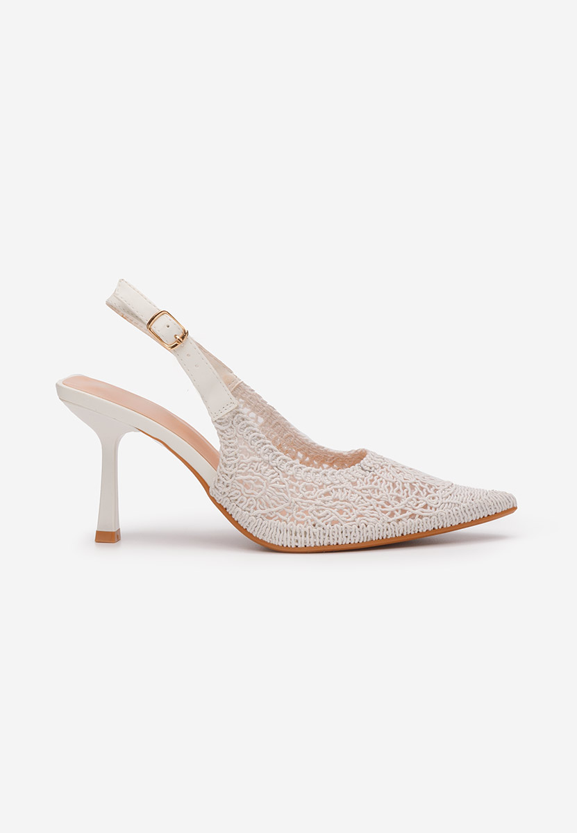 Chaussures à talon haut blancs Besima