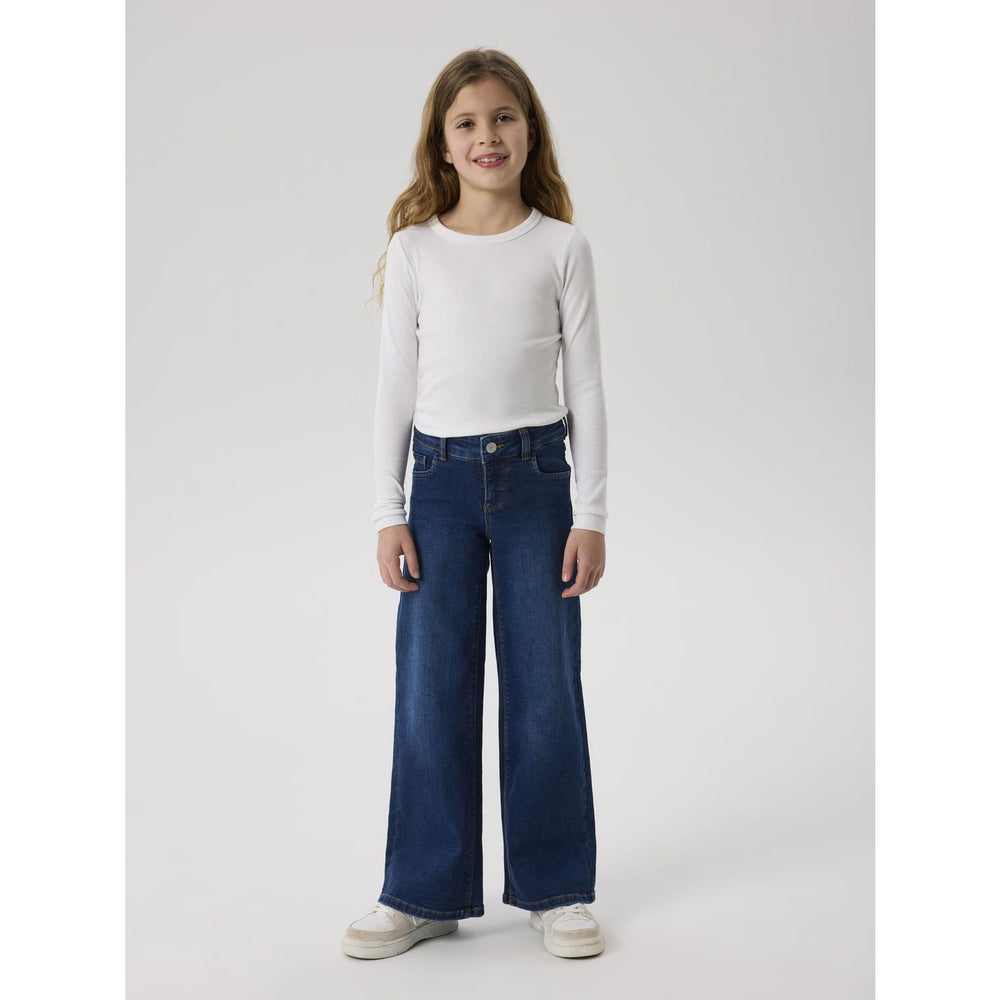 Køb Name It Dark Blue Denim Nkfpolly X-Wide Jeans 3057-Fr Noos