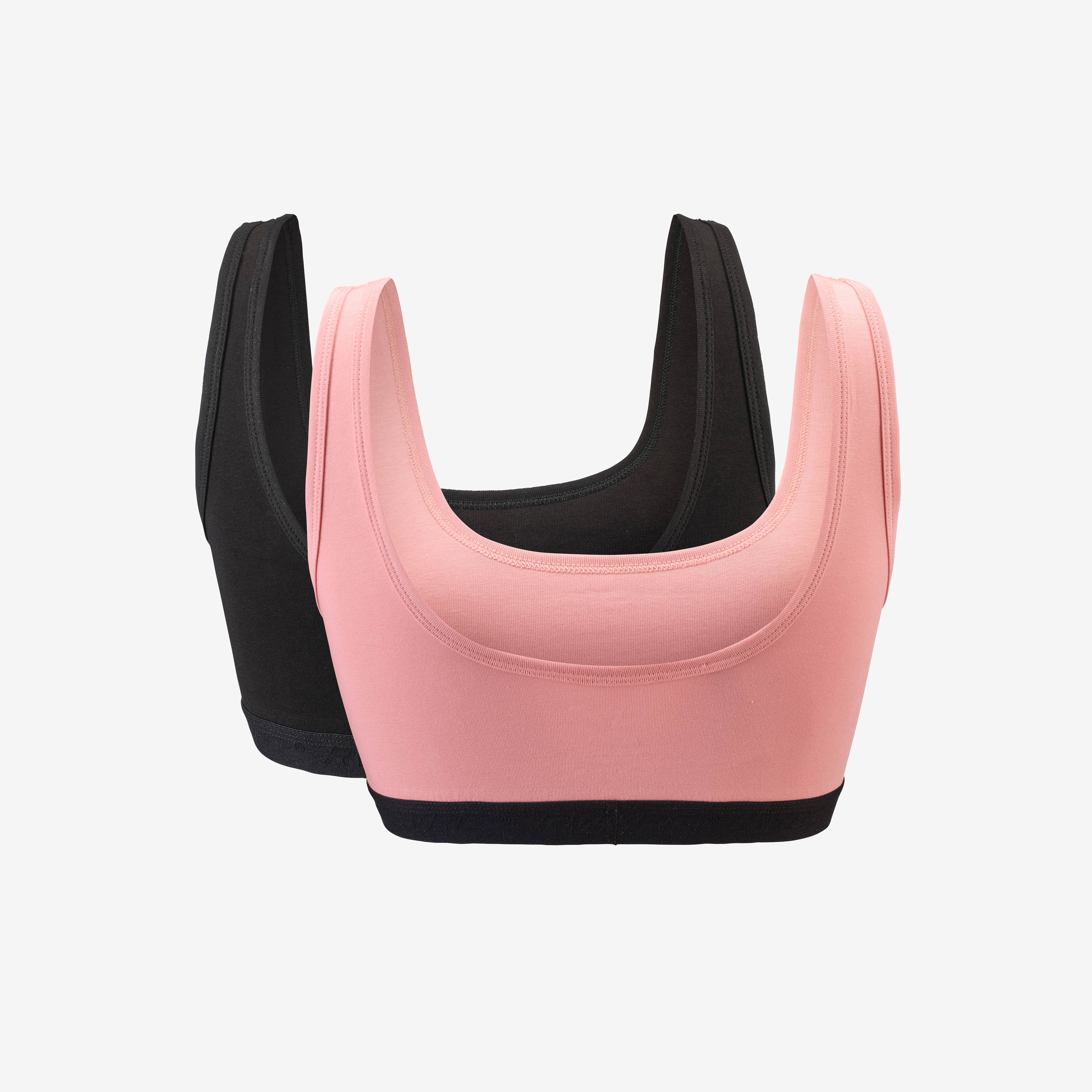 2-pack Ultimate Soft Bra Dame Black/Blush