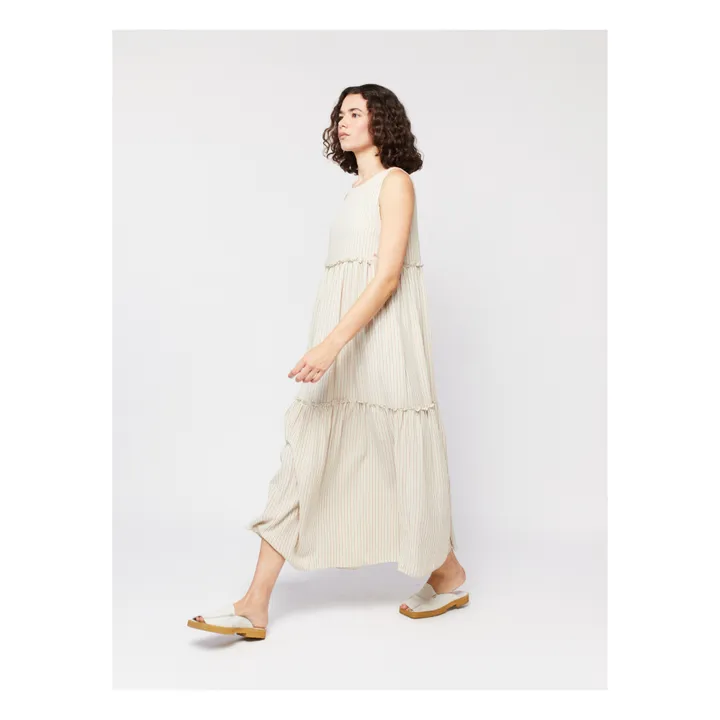 Bobo Choses Robe Rayures - Collection Femme  | Ecru