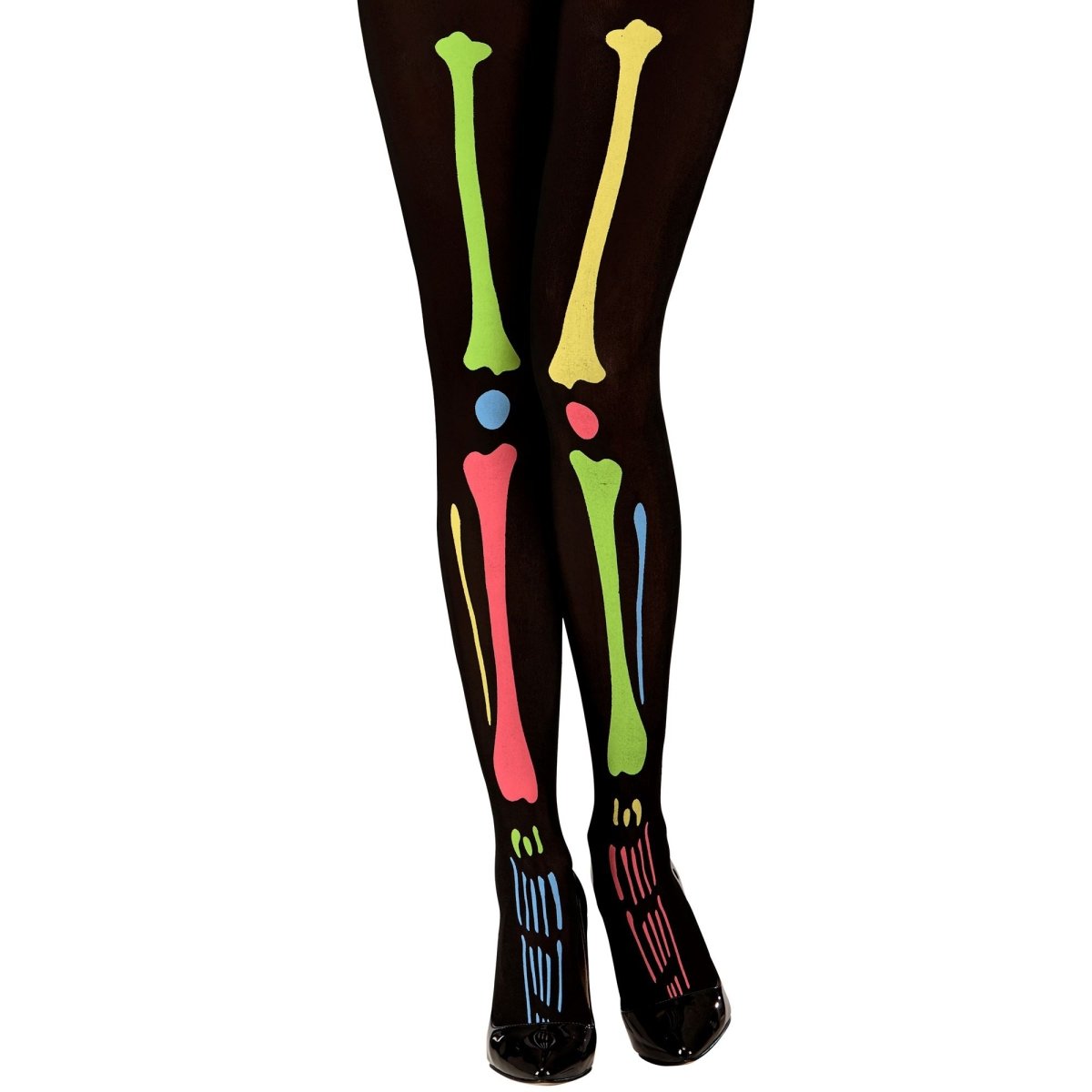 Halloween Panty Gekleurd Skelet