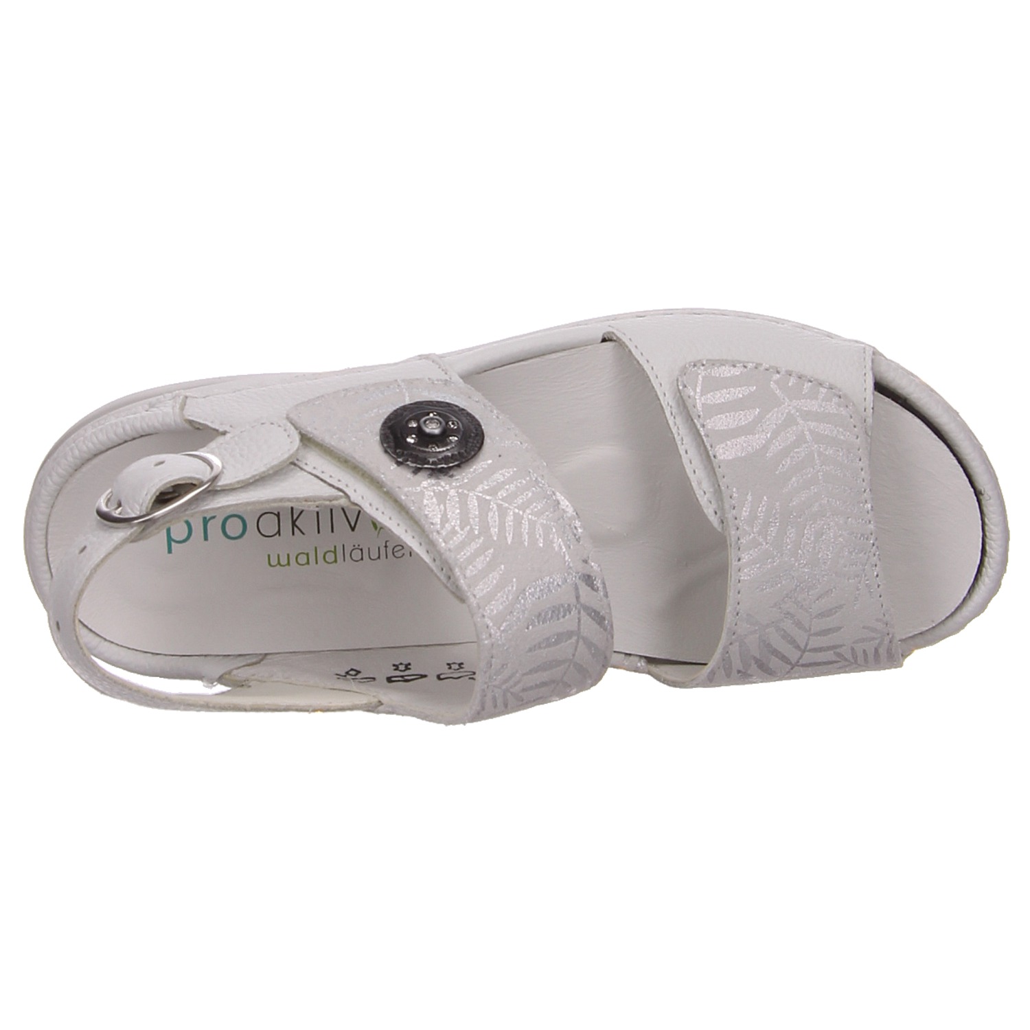Waldläufer Sandalen weiß weiss/weiss kombi