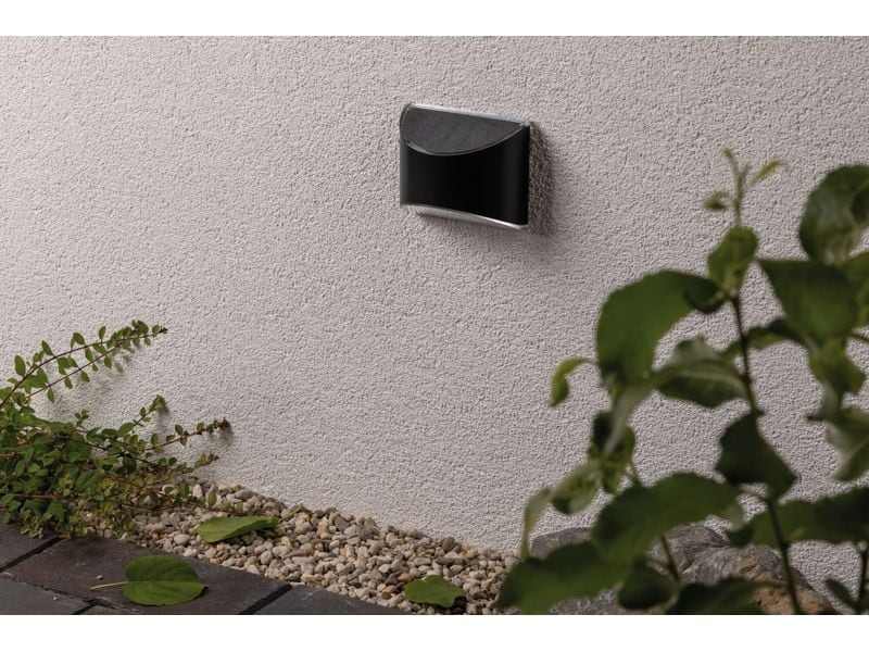 Paulmann Wandleuchte Solar LED Elliot LED-Wandbeleuchtung für Aussenbereiche
