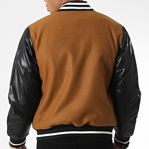 Veste Teddy YT066 Camel Noir