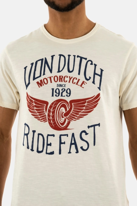 Tee shirt von dutch fast blanc