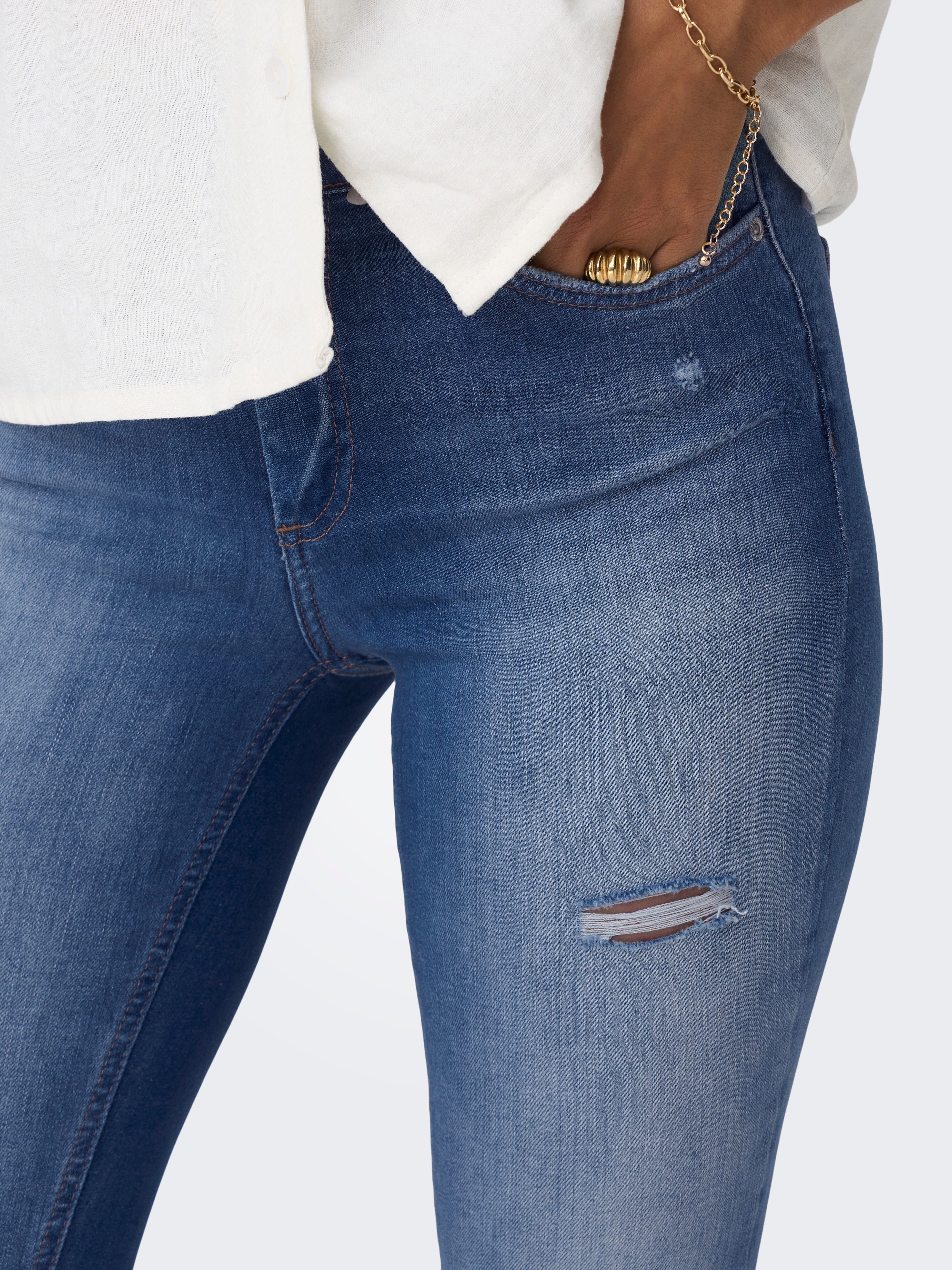 ONLBLUSH Mittlere Taille Skinny Fit Jeans Medium Blue Denim