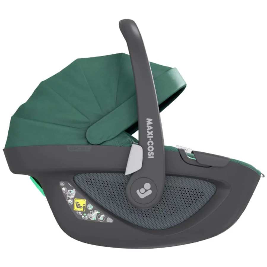 MAXI COSI Set Babyschale Pebble 360 Essential Green plus Basisstation FamilyFix 360