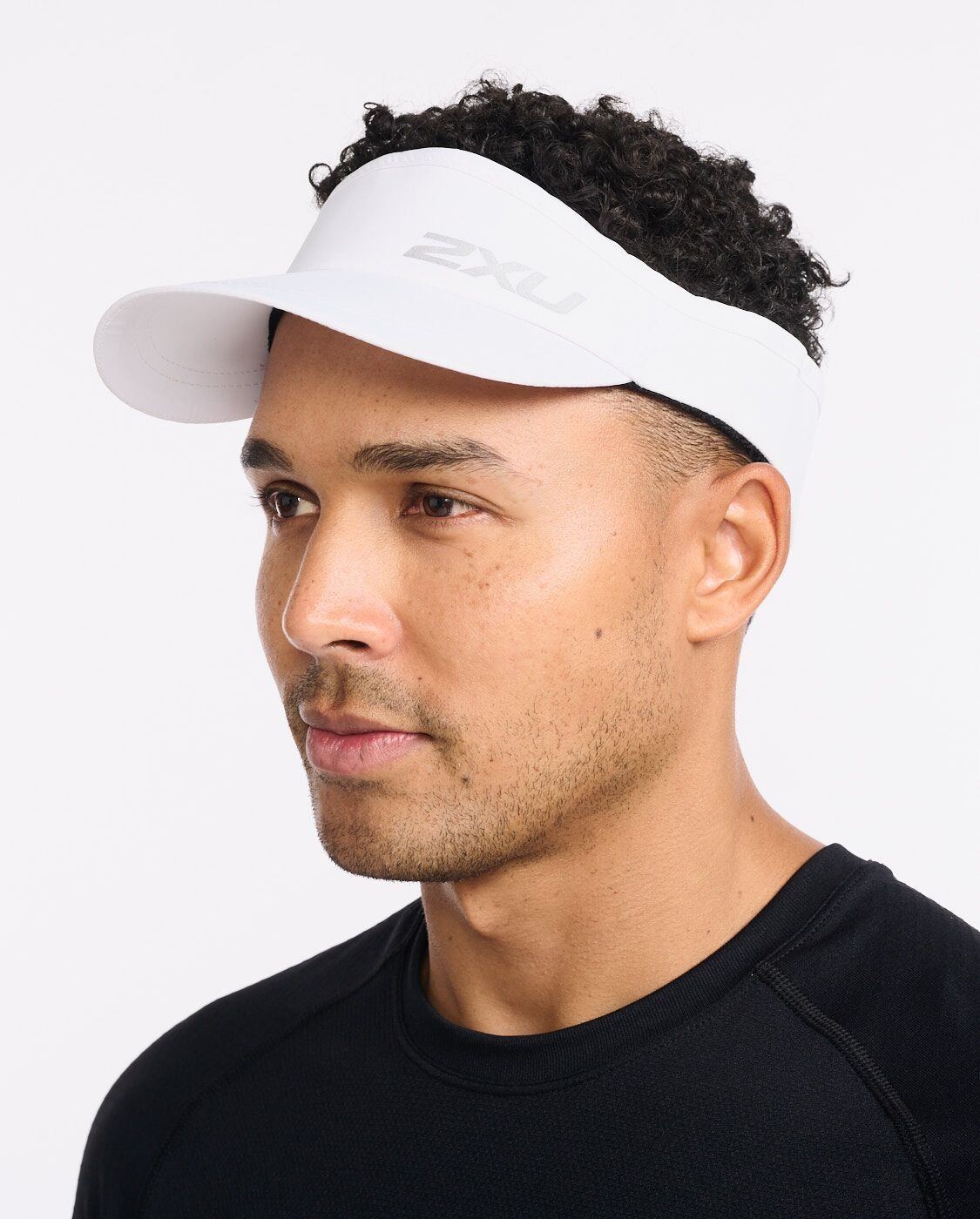 Run Visor Unisex White/White