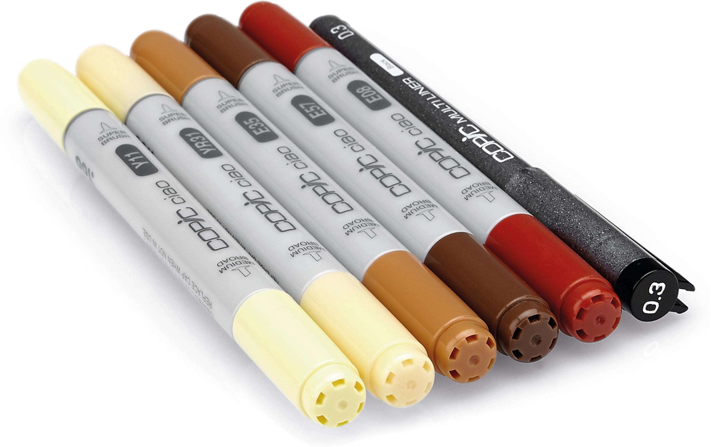 Grafikmarker Ciao 5+1 Set Hair Tones 1Stifteset
