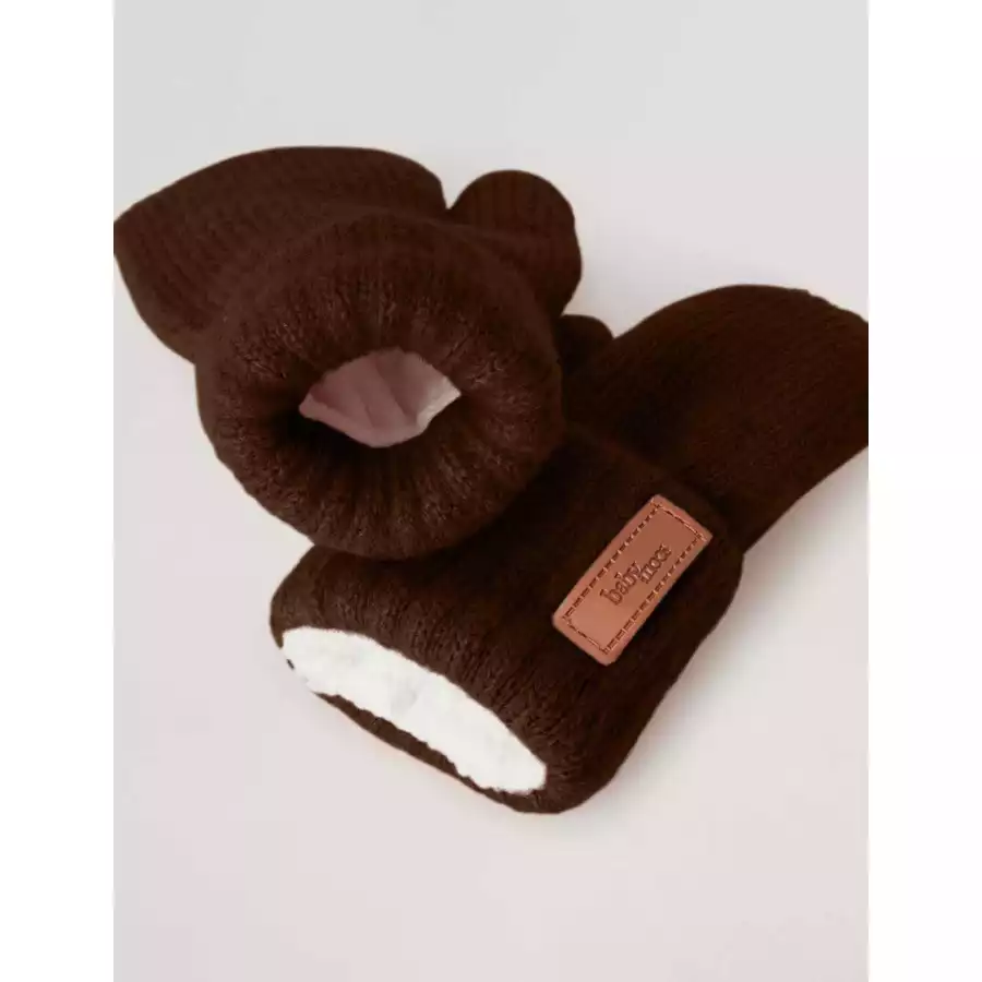 BabyMocs Handschuhe Vegan braun