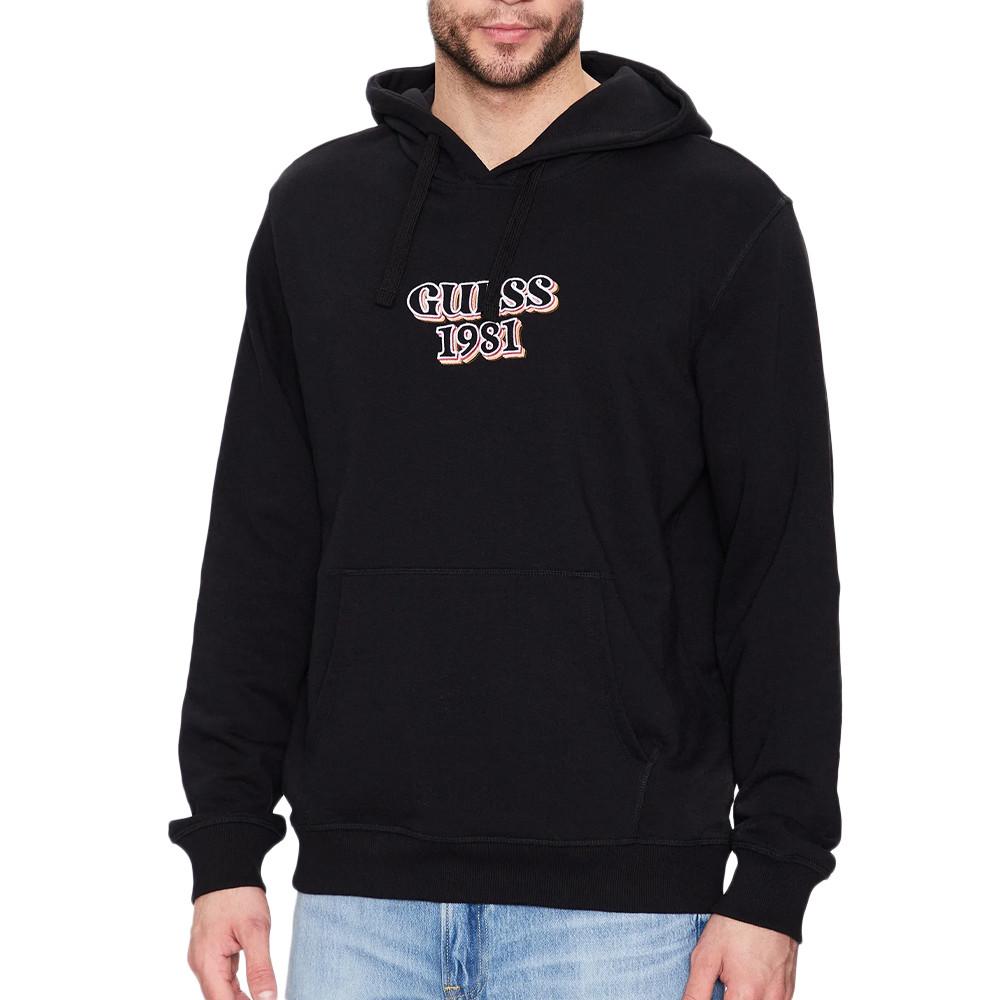 Guess Sweat à Capuche Noir Homme Guess Embro