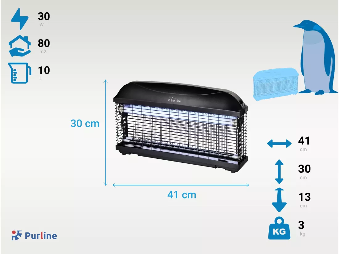 Tue Insectes Électrique 20W avec lumière ultraviolette