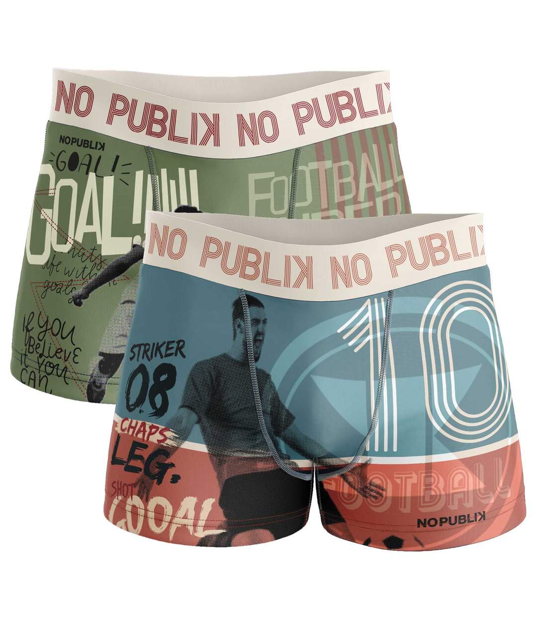 Lot de 2 boxers World Foot