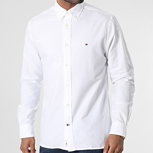 Chemise Manches Longues Heavy Oxford Solid 9167 Blanc