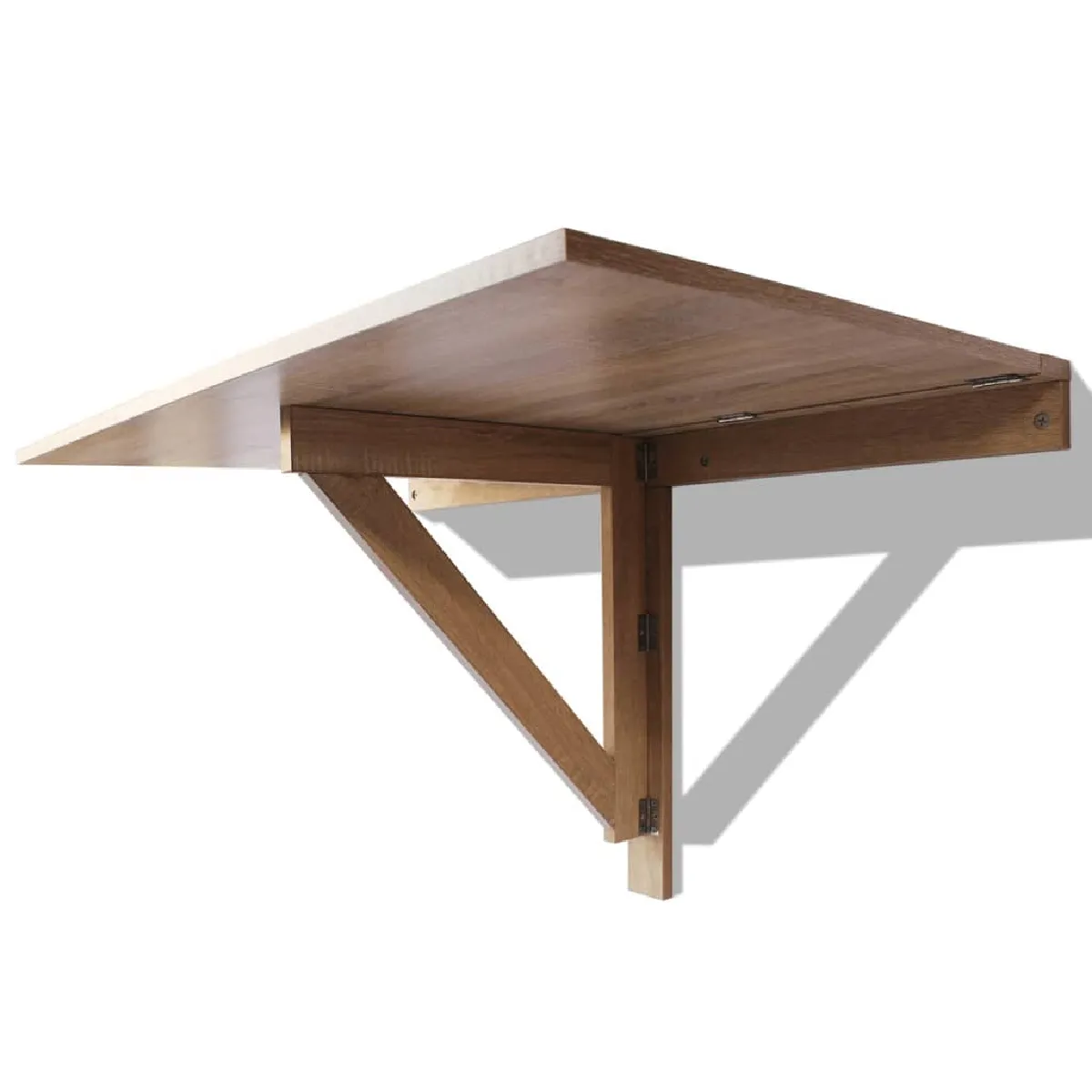 vidaXL Table Murale Rabattable - Chêne