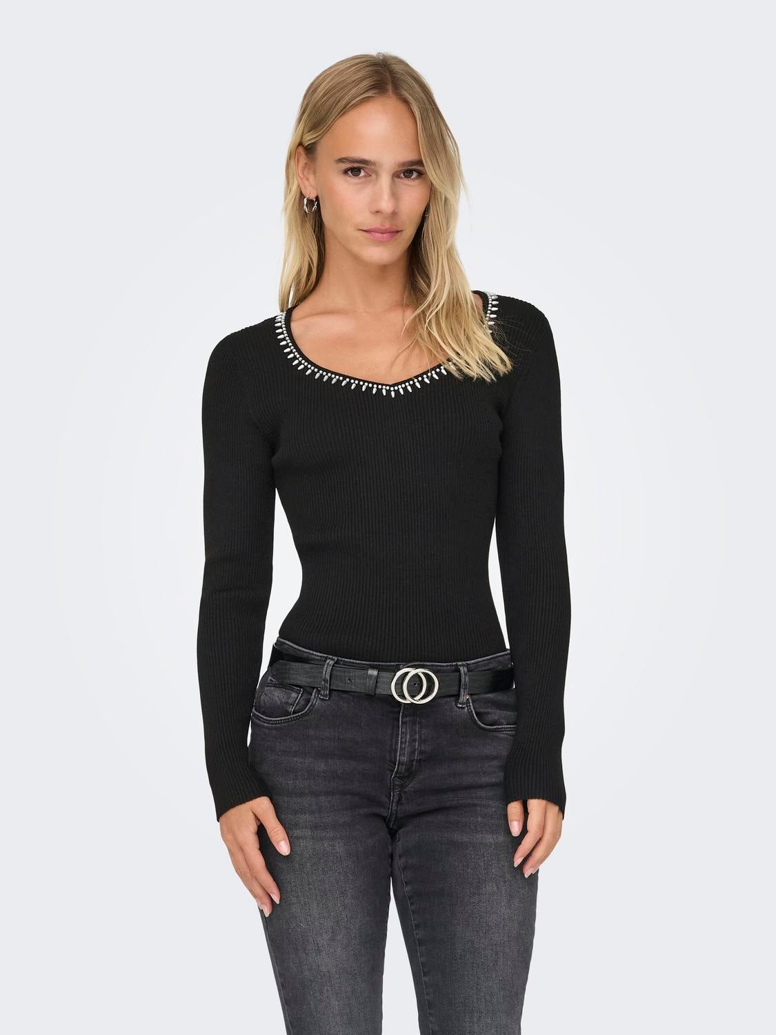 ONLEMMA Strickpullover Black