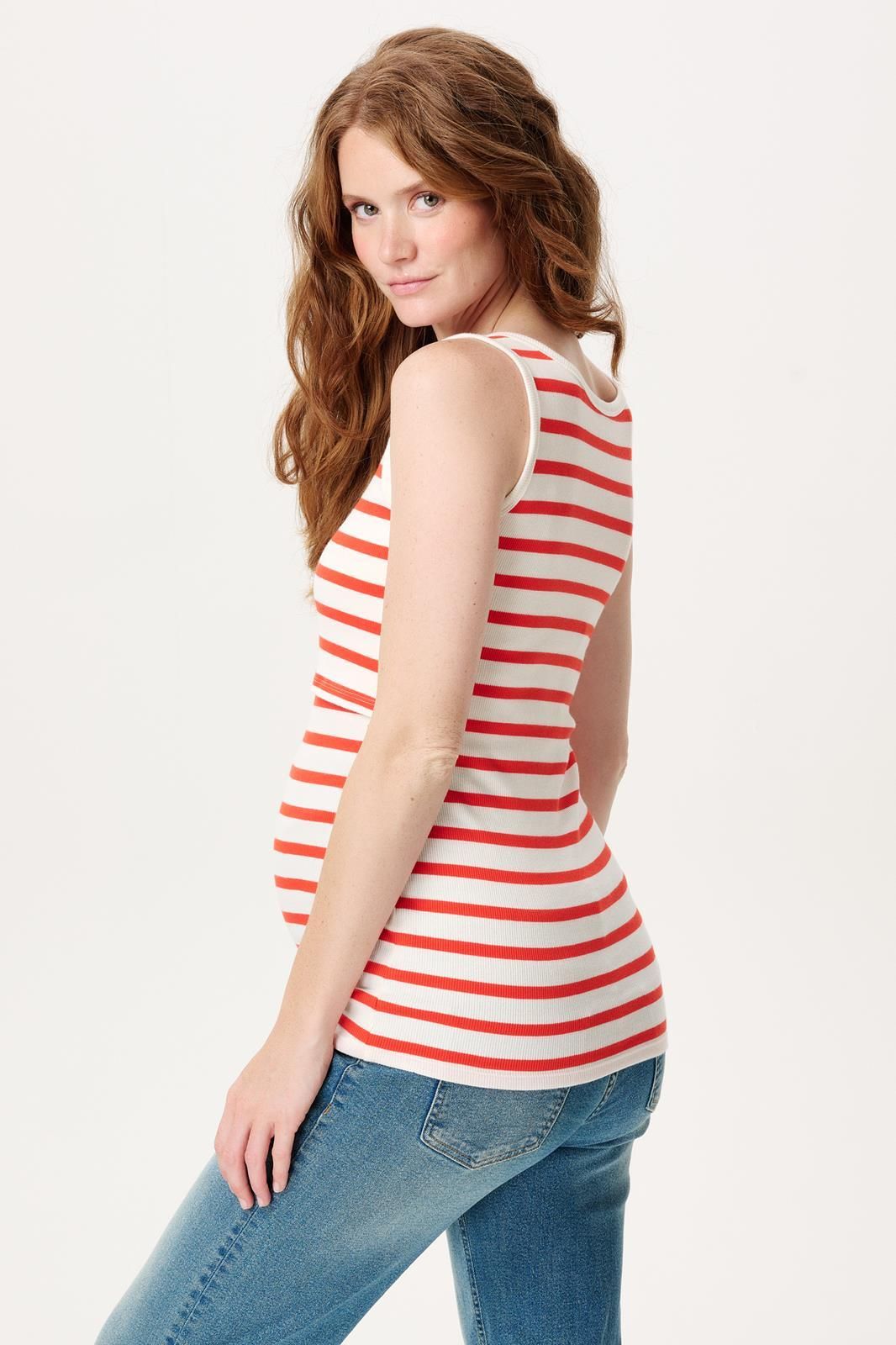 Noppies Maternity Voedingstop sleeveless - Fine Stripe