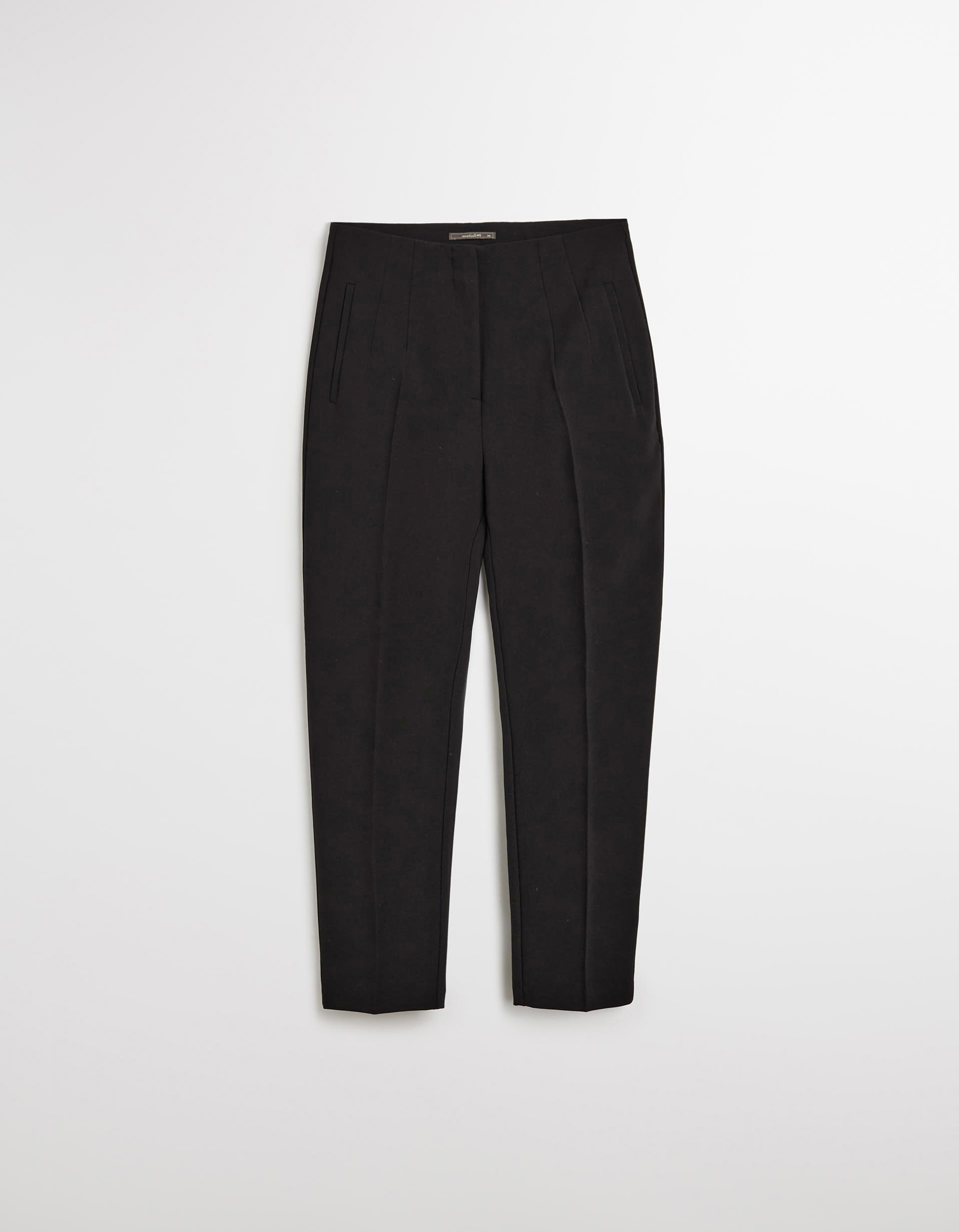Calças Cintura Subida, Mulher, Preto