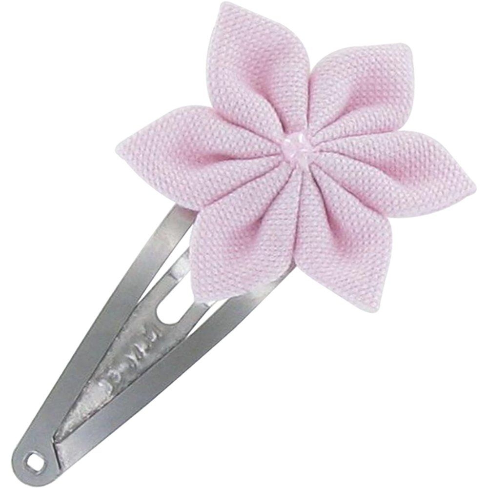 Barrette Clic-Clac Fleur Étoile Oxford Rose