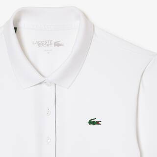 Polo Golf Lacoste SPORT stretch et respirant Manches Courtes - Blanc - Lacoste - Femme