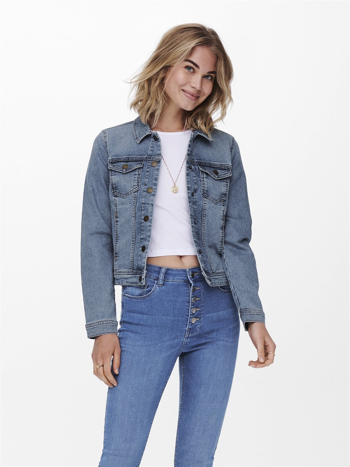 ONLWESTA Jeansjacke Light Blue Denim