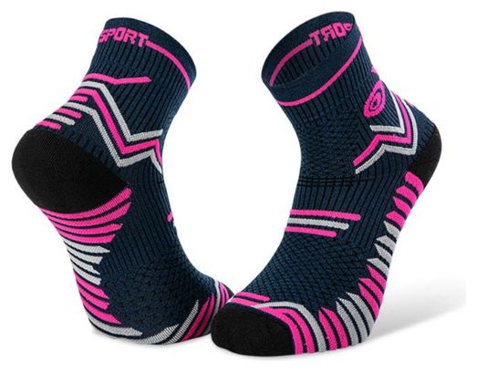 Paire de Chaussettes BV Sport Trail Ultra Bleu Rose