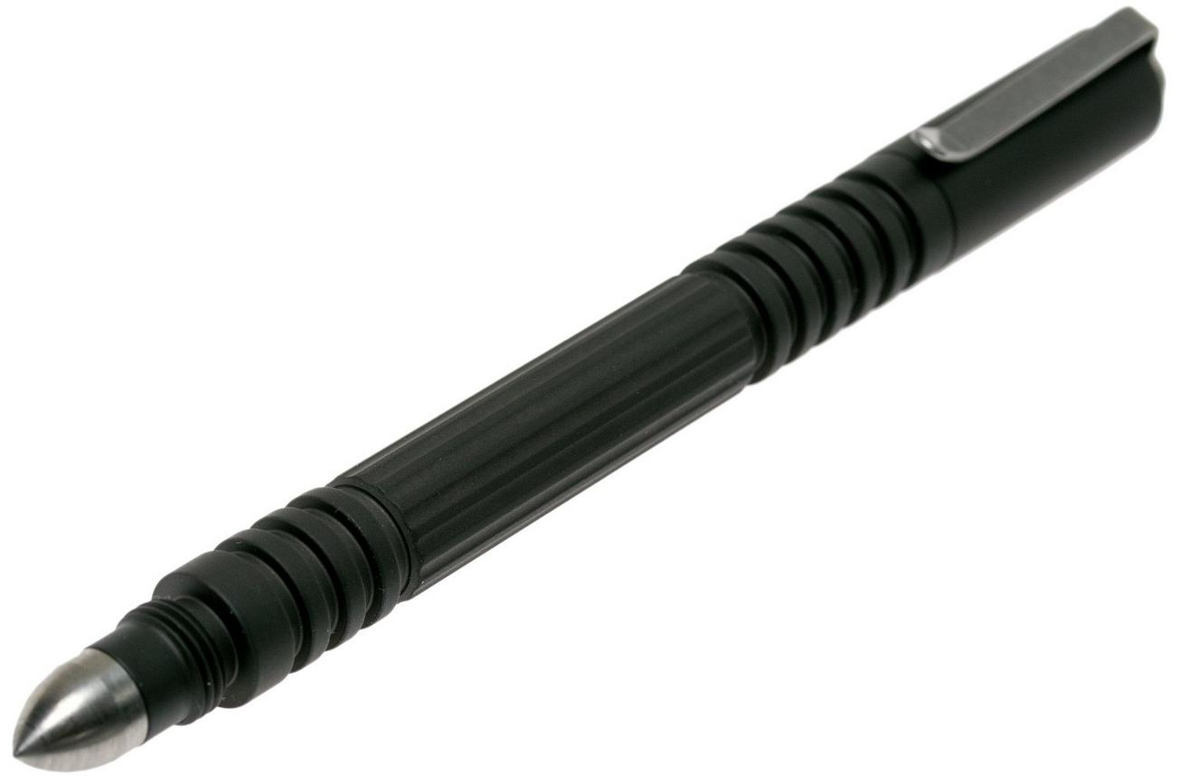 Rick Hinderer Investigator Pen Stainless Steel, Black DLC, tactische pen
