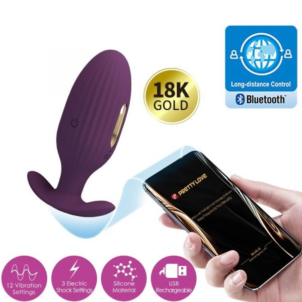 Pretty Love Plug Anal Controlado Por Aplicativo Jefferson Roxo