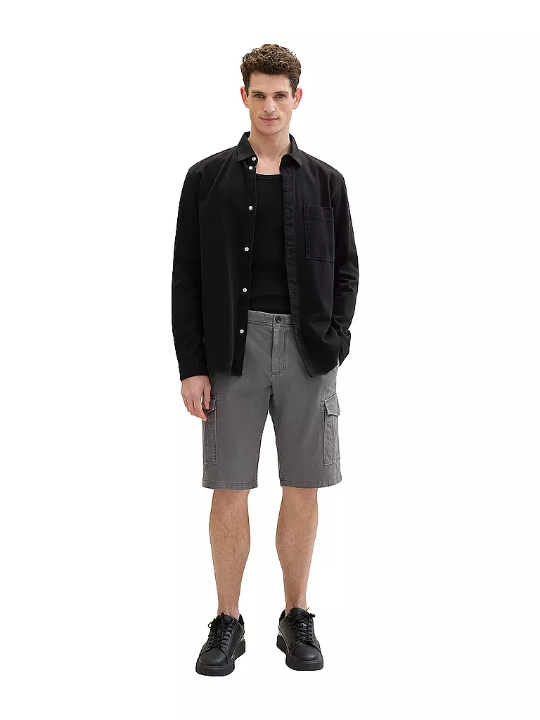 TOM TAILOR Cargoshorts grau