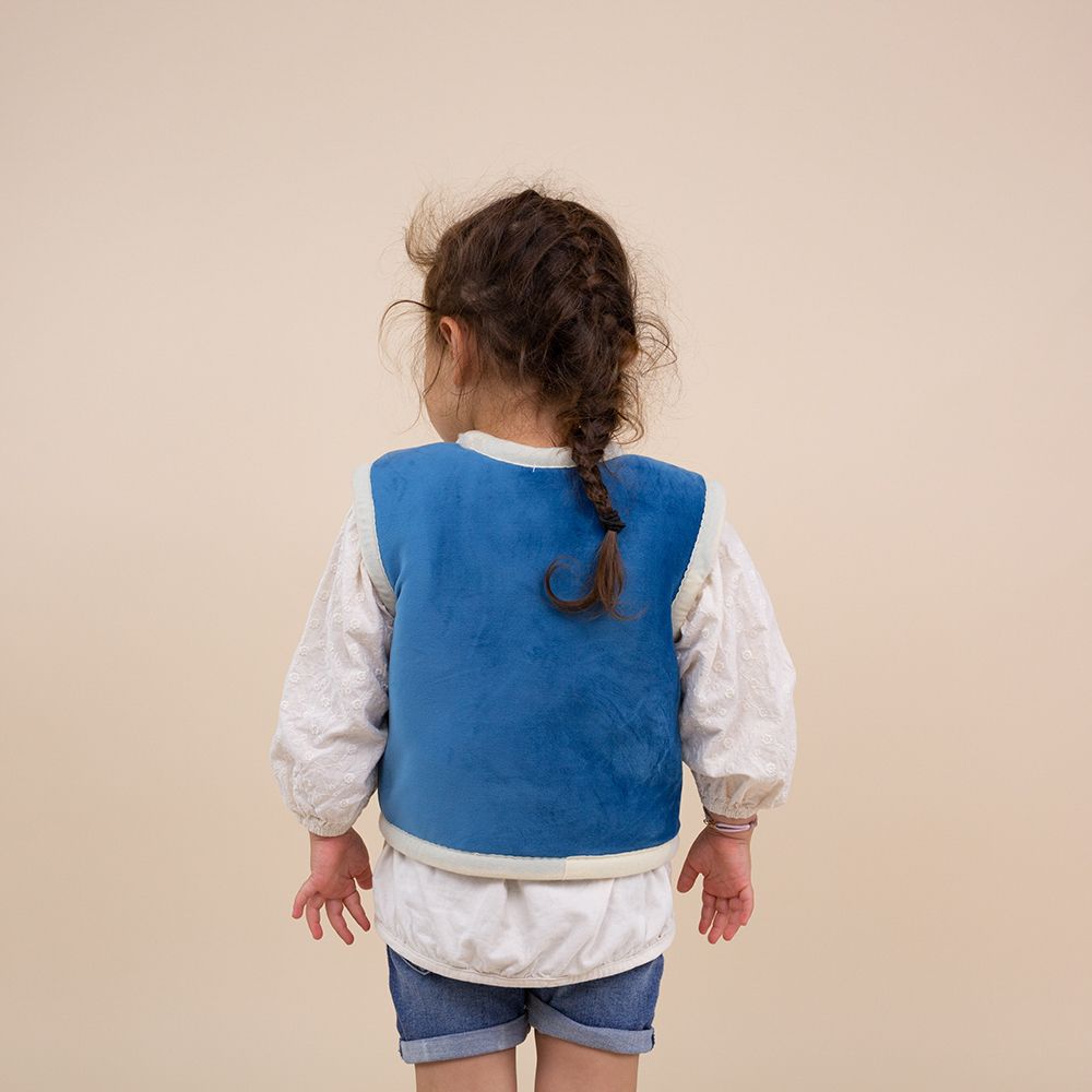 Moonrise kids wollen bodywarmer Helios velvet blauw