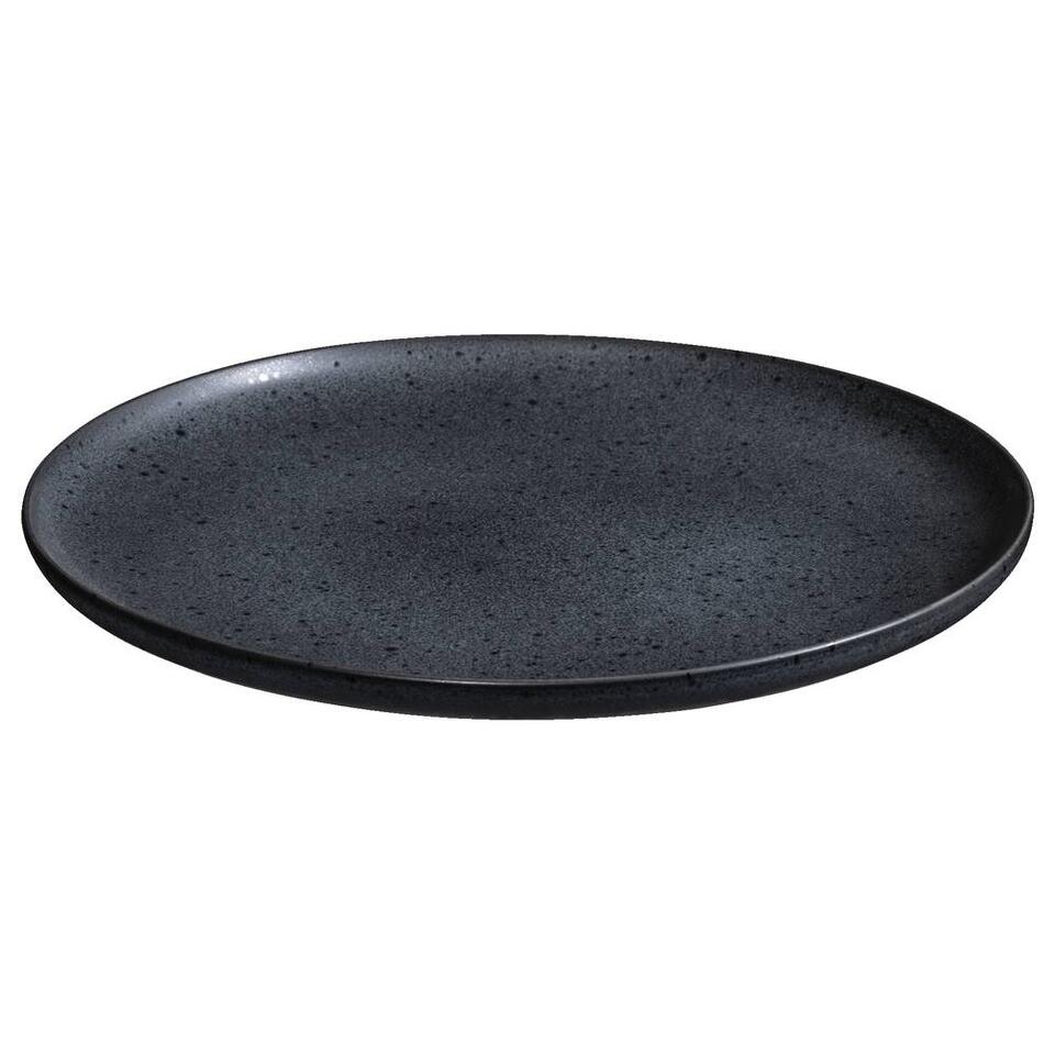 Dinerbord Liz -zwart - Stoneware - Ø28 cm
