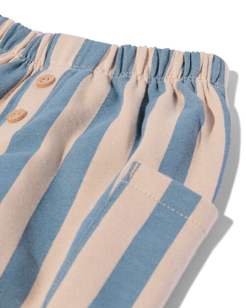 pantalon rayé pour bébé bleu