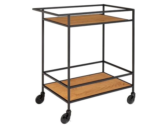 HOUSE NORDIC - Chariot de bar avery 68x40x59 cm naturel et noir