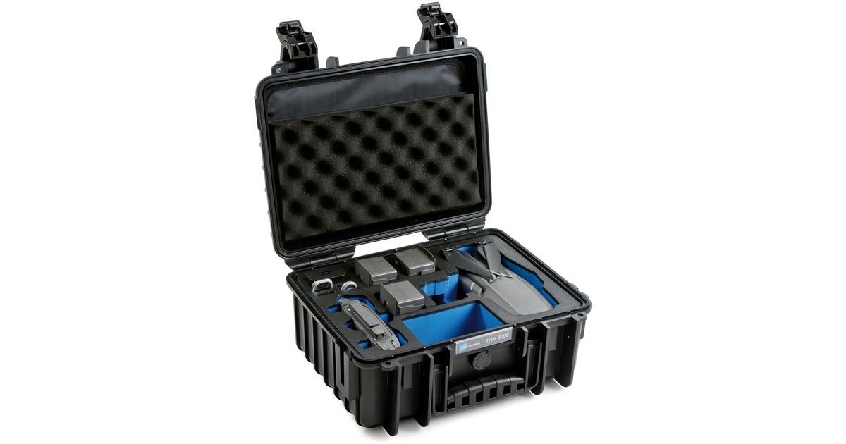 B&Woutdoor.case type 3000 DJI Mavic 2 koffer  (Zwart)