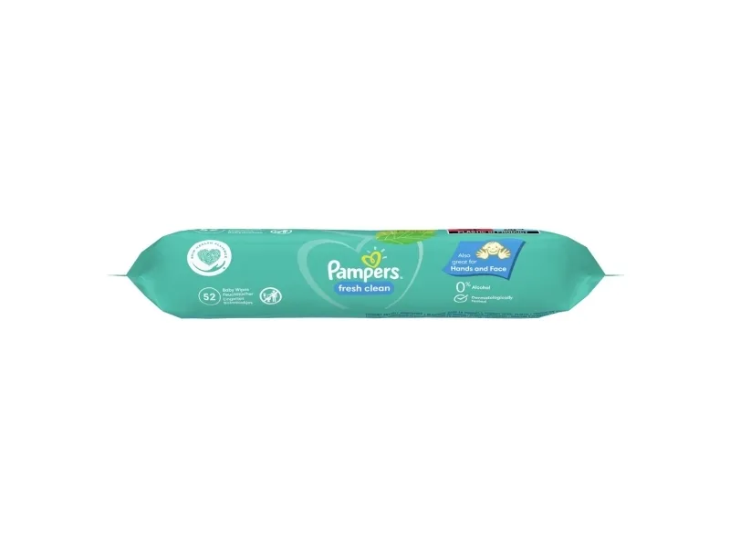 Pampers Fresh Clean - Vådservietter til baby -Dermatologisk testet- Allergivenlig - Neutral pH