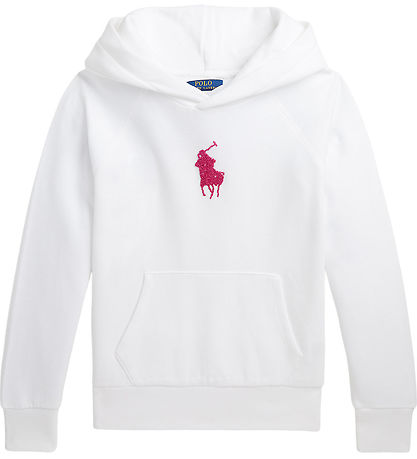 Polo Ralph Lauren Kapuzenpullover - Weiß m. Pink