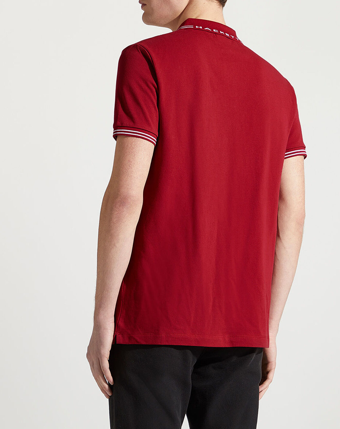 Hackett London Polo Regular Fit uni Aston Martin Racing Logo rouge