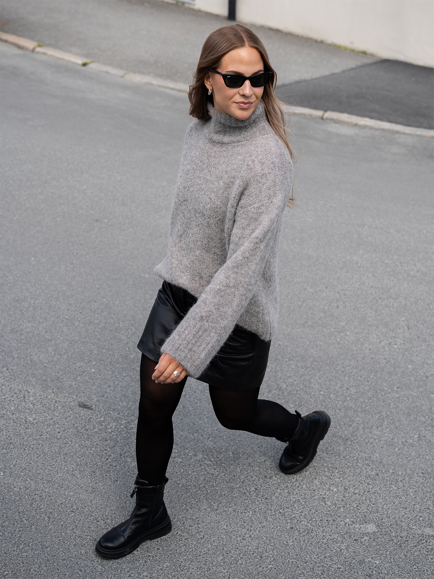 Lyma Leather Skirt