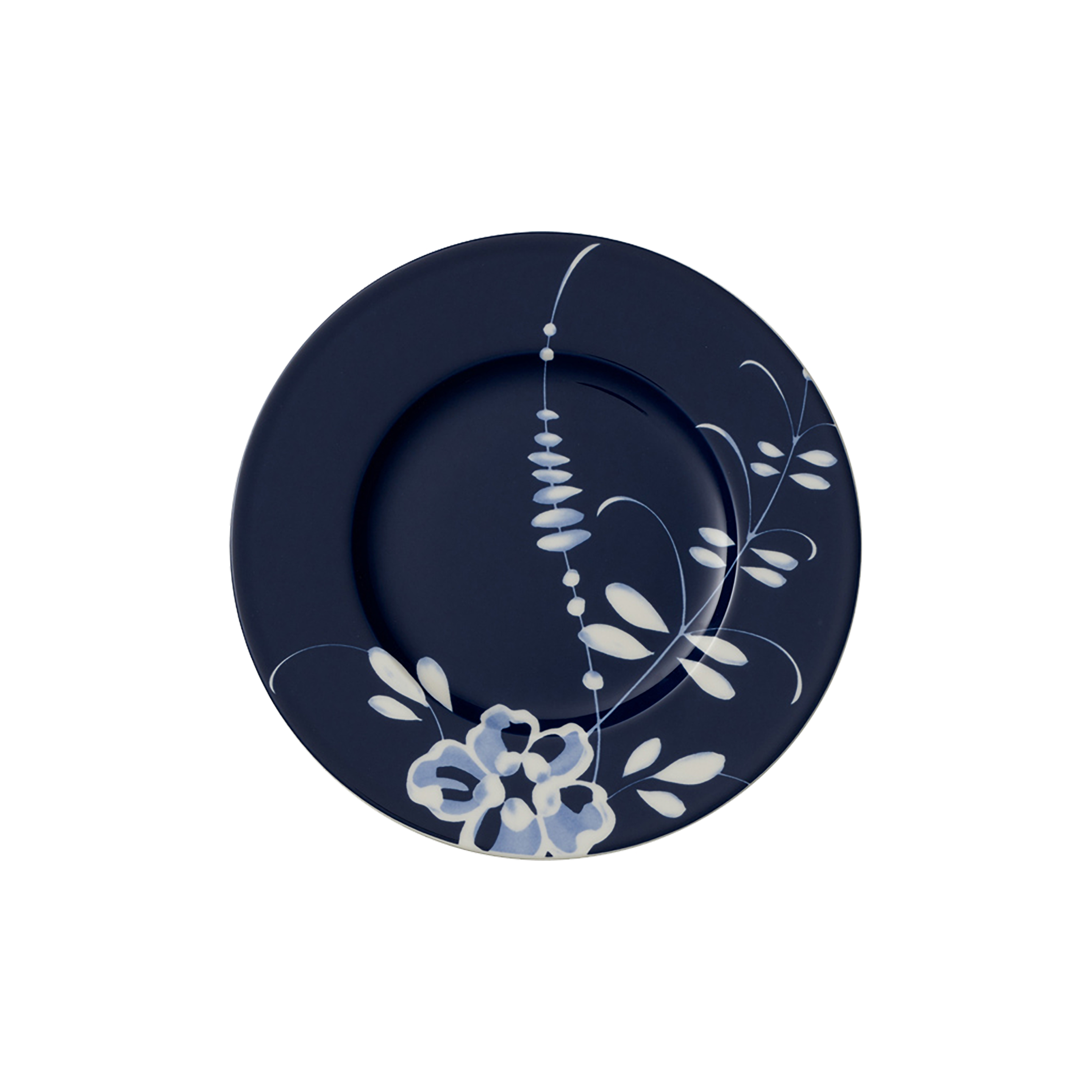 Vieux Luxembourg Appetizer and dessert plate Blue, 8.6'', Premium Porcelain
