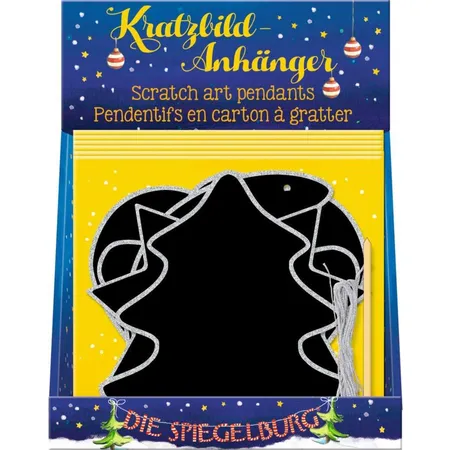 Die Spiegelburg Kratzbild-Anhänger Weihnachtsexpress