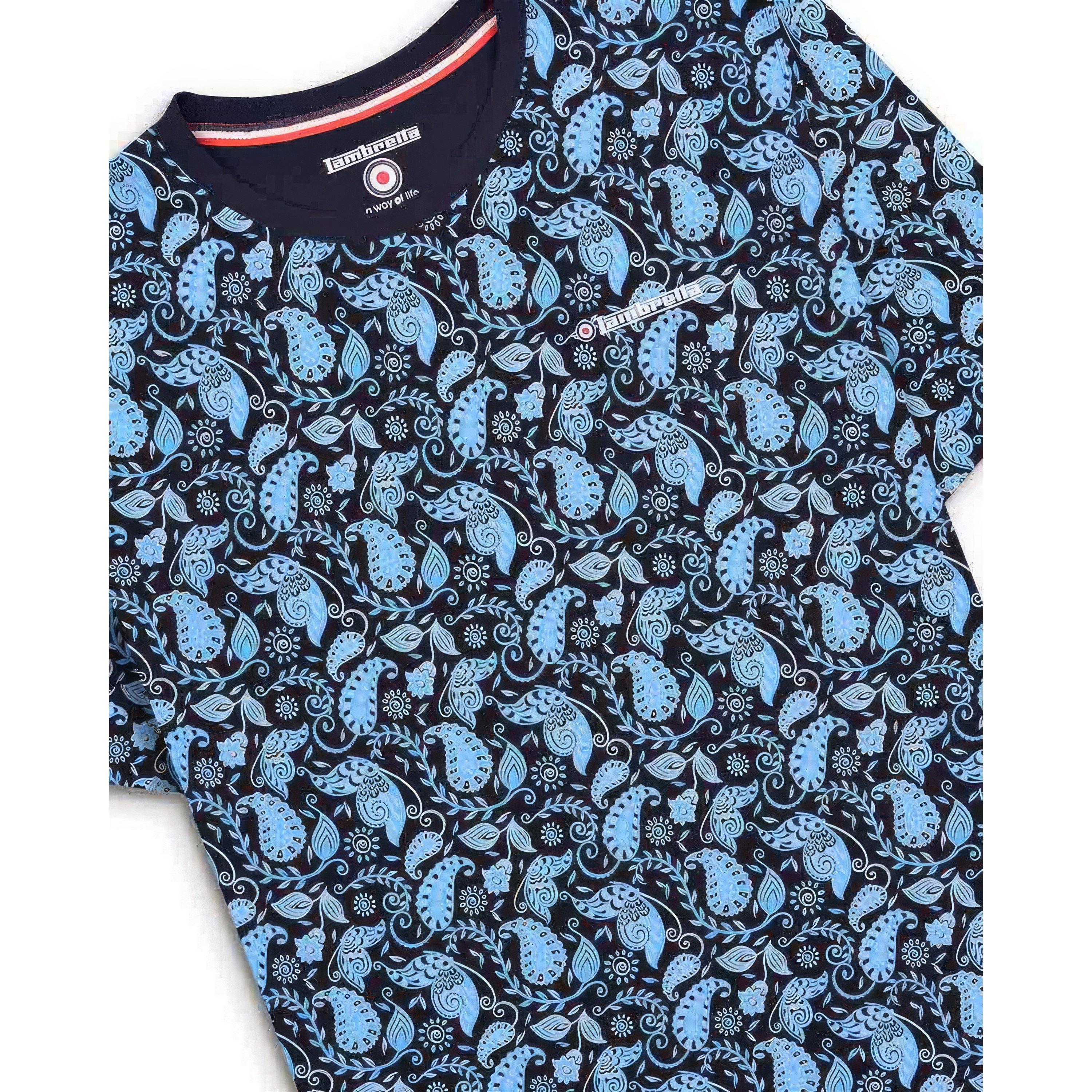 Lambretta Paisley AOP Print Tee